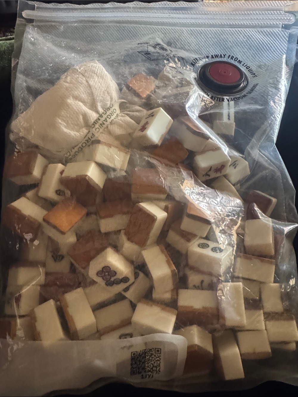 Vintage MahjohnTravel Size Bone and Bamboo  spares parts